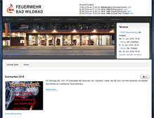 Tablet Screenshot of feuerwehr-badwildbad.de